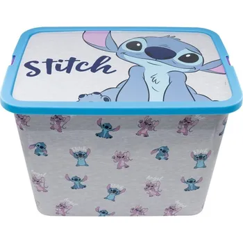 úložný prostor na hračky Stor Plastový úložný box 02436 23 l, Stitch & Angel