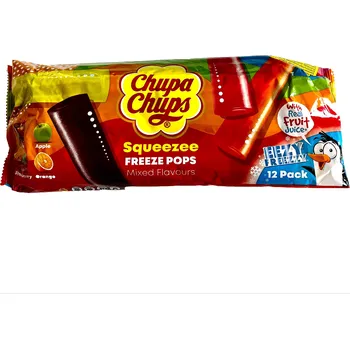 Zmrzlina DMT 01/2025 Chupa Chups Squeezee Freeze Pops vodové zmrzliny 540ml