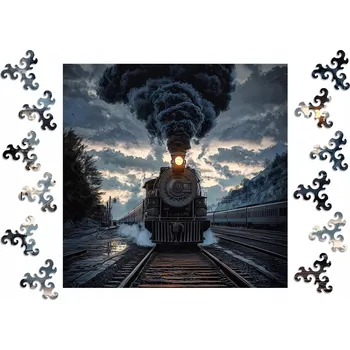 Obraz Puzzle Dřevěné Premium Vláček Duch S Dárek 1Puzzle Loď Moře Oceán