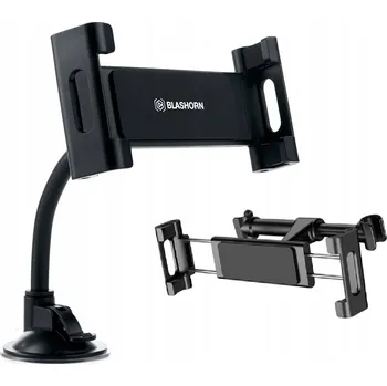 Držák do auta na tablet, telefon, na sklo i opěrku hlavy