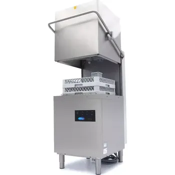 Myčka nádobí Maxima Průchozí myčka nádobí - 50x50cm - s odtokem, pomocným oplachem a mýdlovými čerpadly - 400V | 09240080