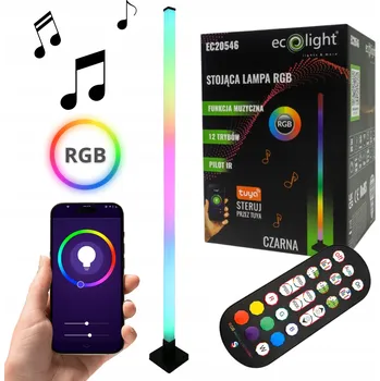 Stojací lampa Stojací lampa s hudbou ČERNÁ