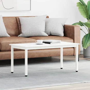 Obývací pokoj vidaXL Konferenční stolek Bílá 100 x 50 x 45 cm Masivní borové dřevo [892766]