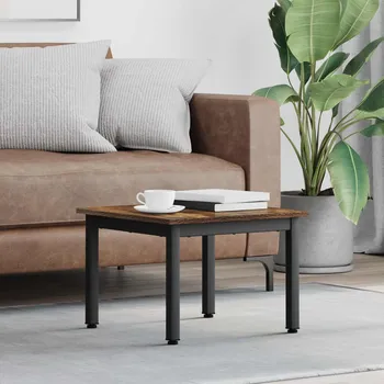 Konferenční stolek vidaXL Konferenční stolek Kouřový dub 50 x 50 x 36 cm kompozitní dřevo [892544]