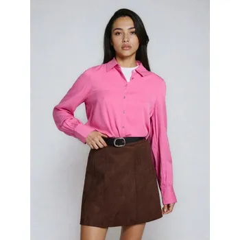 Dámská košile Sinsay - Košile z&nbsp;viskózy - růžová - 075GY-30X - 075GY-30X-XS