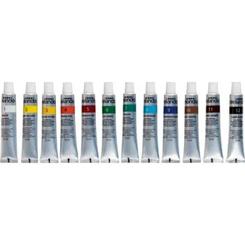 Vodová barva Akrylové barvy Crelando 12 ks x 12 ml