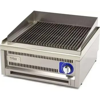 Kuchyňský gril Maxima Komerční gril - plynový - dvojitá jednotka - hloubka 60 cm | 09391570