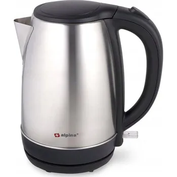 Rychlovarná konvice Elektrická konvice Alpina - 1850 W stříbrná/šedá