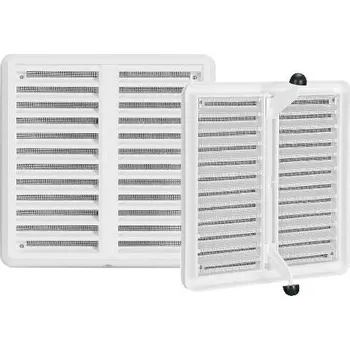 Větrací mřížka HACO mřížka větrací se síť. stavitelná krytka PH 175x175mm BÍ