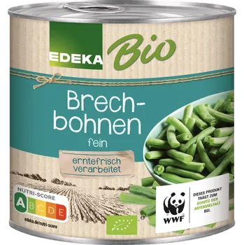 Potravina Edeka Bio zelené fazole čerstvě sklizené 400g