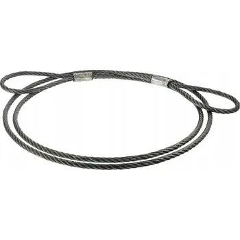 Tažné lano Ocelové tažné lano Mazivo Fi20 mm 5,0 m 3300 kg ZAWLFI205M