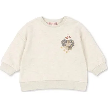 Chlapecká mikina Dětská bavlněná mikina Konges Sløjd LOUPY LOU SWEAT SHIRT OCS KS104350.PreSpring šedá 09X, vel. 110-116