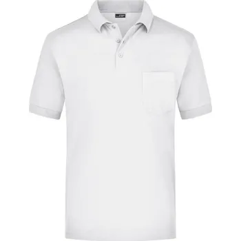 Pánská košile DAIBER JN 26 / Pánská polokošile s náprsní kapsou - white XXL