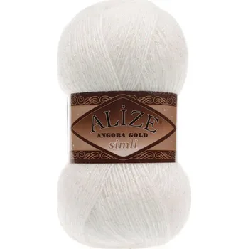 Galanterie Příze Alize Angora gold simli 450 perlová