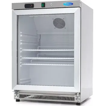 Lednice Maxima Lednice - 200 l - nerezová ocel - se skleněnými dveřmi | 09405010