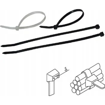 Stahovací páska STahovací pásky kabelové STAHOVACÍ PÁSKY odolné proti UV záření 200x2,6mm 100 Ks NEXANS