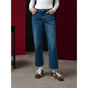 Dámské kalhoty Sinsay - Kalhoty s potiskem - námořnická modrá - 889EV-59J - 889EV-59J-32