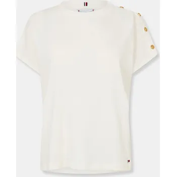 Dámská móda Tričko Tommy Hilfiger Ivory Silk 2787385 10 (S)