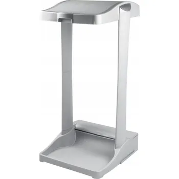 Odpadkový koš Stojan na pytel na odpadky Keeeper Ole šedý 120 l s víkem a držadlem