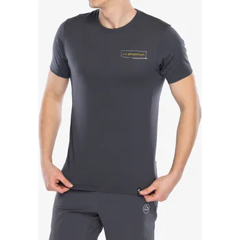 Pánské tričko Tričko s potiskem La Sportiva Mantra T-Shirt - onyx/savana