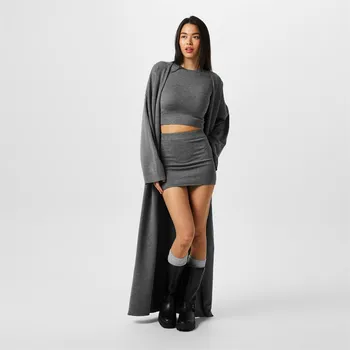 Šaty Jack Wills Charcoal Marl 6713648 14 (L)