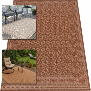 Koberec KOBEREC PROPLÉTANÝ Z VLÁKNA SISAL BOHO OBOUSTRANNÝ 80x150