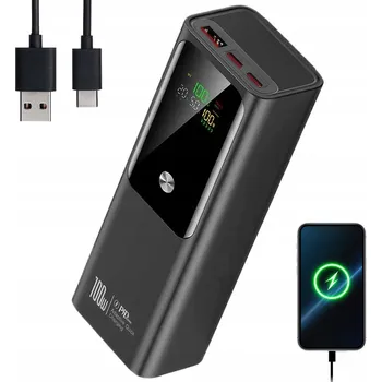 Powerbanka POWERBANKA 20000 mAh USB-C 100W PD ČERNÁ RYCHLÉ NABÍJENÍ