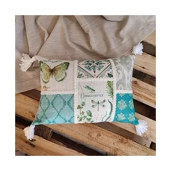 Povlečení POVLEČENÍ 35x45 POLYESTER PATCHWORK NA POLŠTÁŘ MOTÝL - INSPIRACE