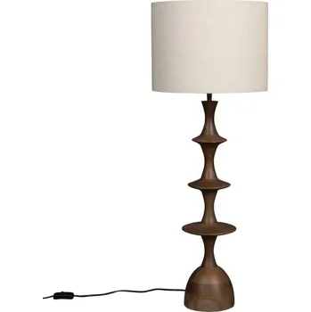Čtecí lampička Hnědo-krémová stolní lampa s textilním stínidlem (výška 90 cm) Cath – Dutchbone ID_1683916