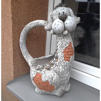 Zahradní dekorace Obal pes MG design cihly