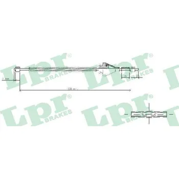 Lanko parkovací brzdy LPR Tažné lanko parkovací brzdy LP C1692B
