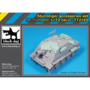 Plastikový model Blackdog 1/72 Sturmtiger accessories set (for Trumpeter)