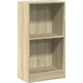 Knihovna Regál na knihy, 2 police, dub sonoma, 40 x 24 x 75 cm