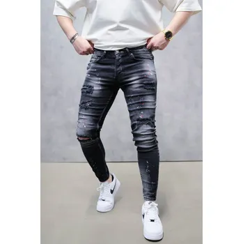 Dámské džíny 2Y Premium Černé skinny fit džíny – NERO Velikost: 38