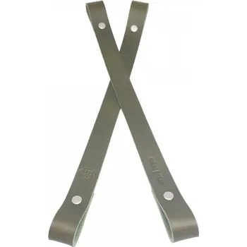 Popruh na košík nebo kabelku kožený š.2cm - 50 cm - olivový