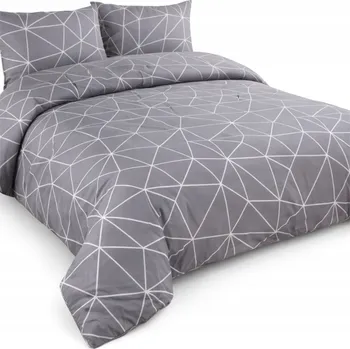 Povlečení Sada povlečení Textom přikrývka 200 cm x 160 cm polštář 70 x 80 cm 3 díly