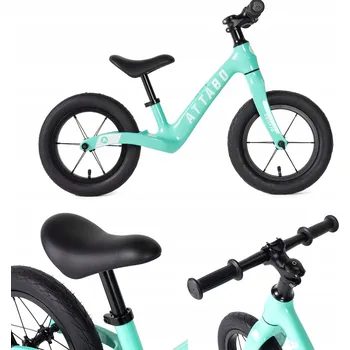 Odrážedlo Odrážedlo ATTABO Brisk, hořčíkové, tyrkysové, 12"