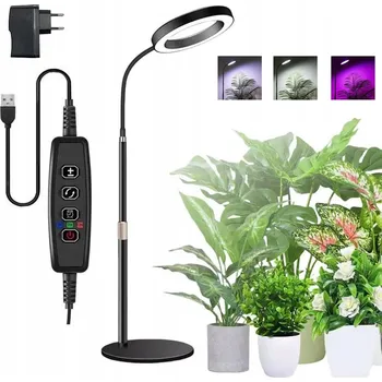 Osvětlení pro růst rostliny Lampa pro Růst Rostlin 72 LED pro Pěstování s Časovačem + Dálkové Ovládání 58cm~170cm