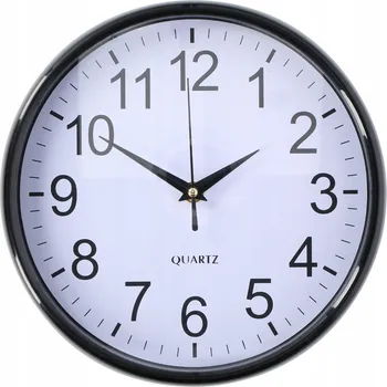 Hodiny VELKÉ NÁSTĚNNÉ HODINY ELEGANTNÍ DO OBÝVÁKU KUCHYNĚ KŘEMENNÉ 25cm DEKORAČNÍ