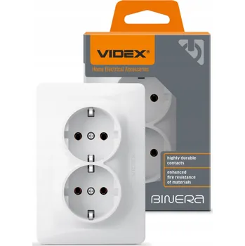 Elektrická zásuvka Videx nástěnná Elektrická Zásuvka zásuvka bílá