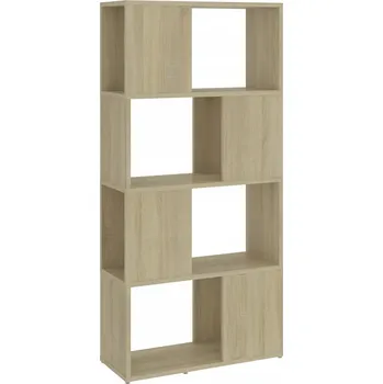 Knihovna Regál na knihy jako dělicí stěna 60 x 24 x 124,5 cm dub sonoma