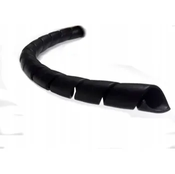 Brzdová hadice 10 m Ochrana kabelů - spirálová pružina 6-12 mm PVC, ČERNÁ; pro hadice
