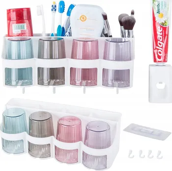 Dávkovač mýdla ORGANIZÉR NA KARTÁČKY, KELÍMKY A DÁVKOVAČ PASTY