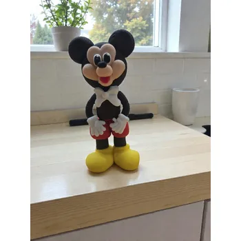 Jedlá dekorace na dort K Decor Mickey Mouse – jedlá cukrová figurka na dort, 3D (8,5 cm)