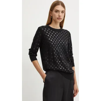 Dámský svetr Vlněný svetr MICHAEL Michael Kors MF4612G4VR černá 99X, vel. M