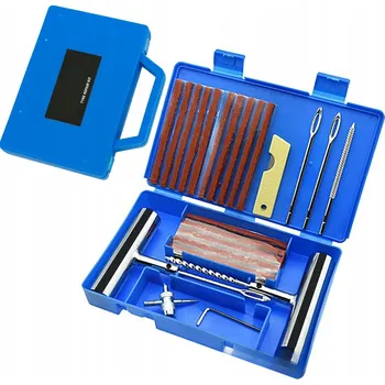 Sada na opravu pneumatiky OPRAVNÁ SADA NA PNEUMATIKY PNEUMATIKY TĚSNICÍ HMOTA RYCHLÁ OPRAVA KOLA 33 DÍLŮ