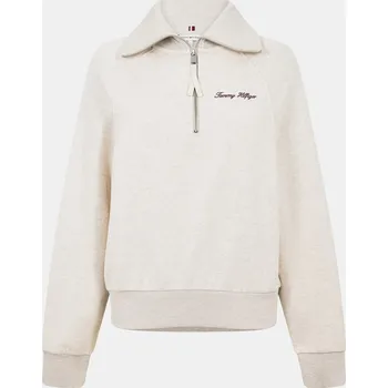 Dámská mikina Mikina Tommy Hilfiger Heather Oatmilk 8794723 16 (XL)