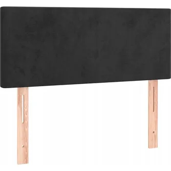 Čelo postele, nastavitelná výška, černé, 90x5x78/88 cm, látka