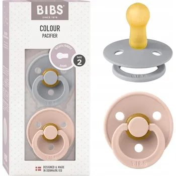 dudlíky Kulatý gumový Dudlík Bibs 6 měsíců +