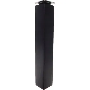 Obraz Dřevěné nohy pro nábytek 35 cm čtverec 5x5 cm, černý lak, upevnění